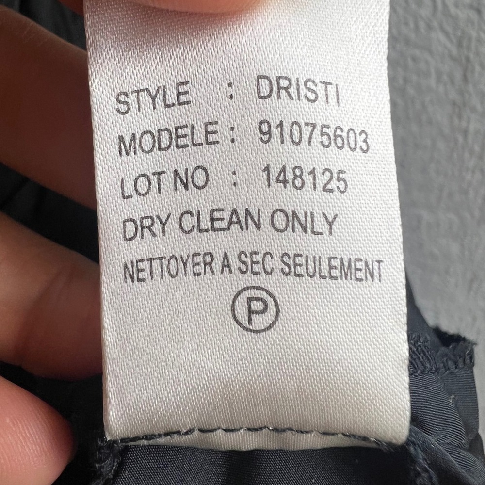 Theory Womens Mixed Media Sleeveless Mini Dress Grey Black Size 10 Pockets Zip - Picture 11 of 12